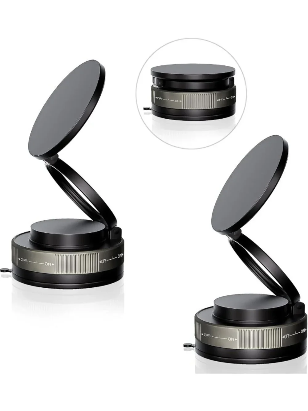 2-Pack Magnetic Car Phone Mount, 360° Adjustable, Ultra Strong Suction Cup
